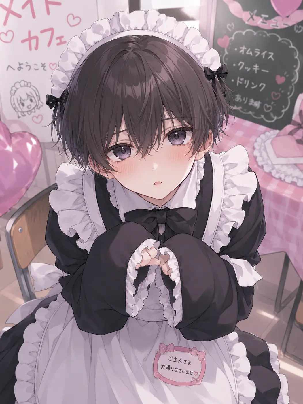 VocalLoris4505의 俺の可愛い彼氏がメイド服！？