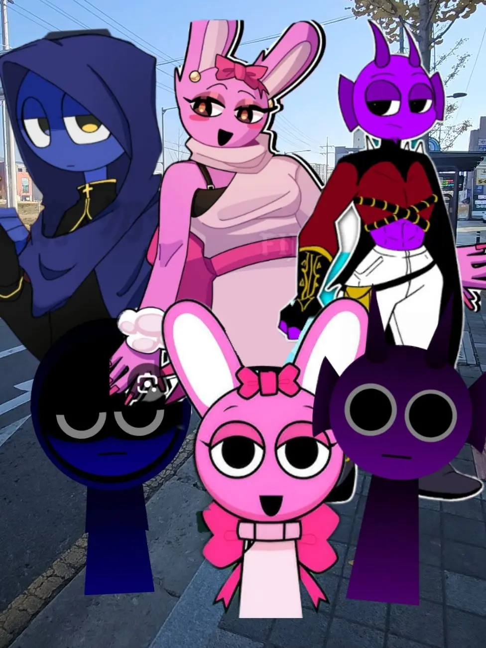 IcyPlank4879의 핑크,파랑,보라색 친구들