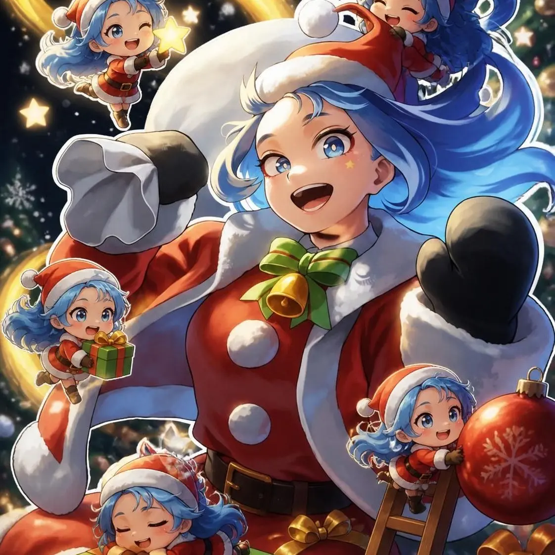 PluckyHooks1894의 ビックスリーとエリちゃんとクリスマス