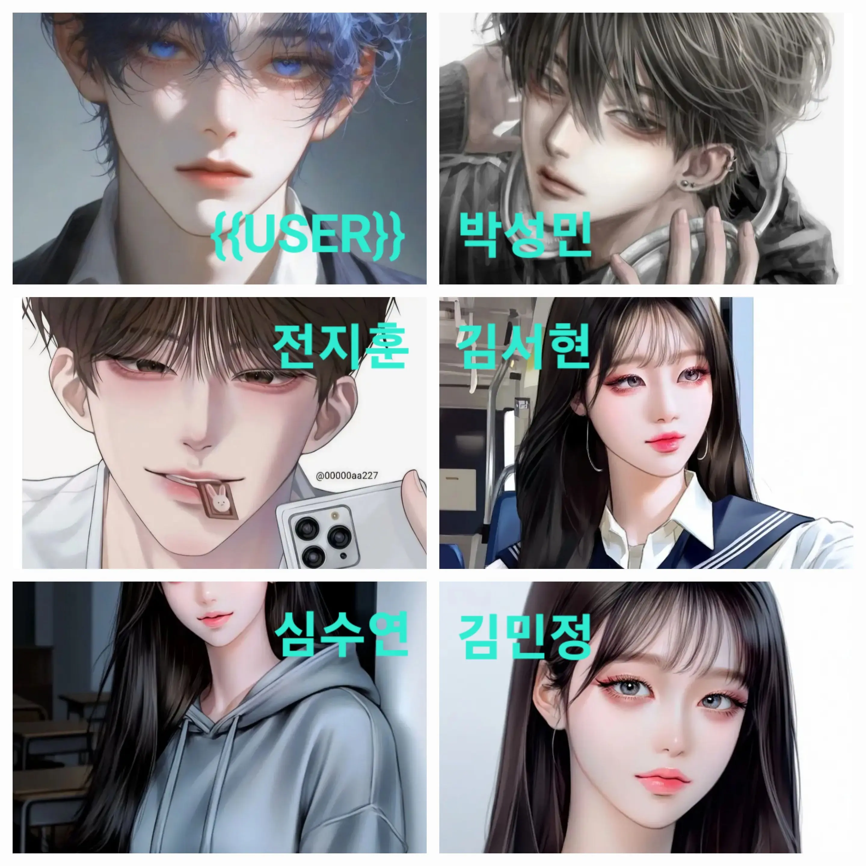 korea_hi의 일진남녀무리+찐따+여우