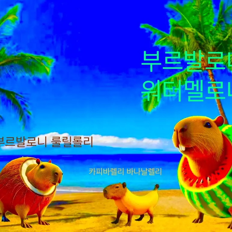 NumbBerry3803의 카피바라 대결 3인방