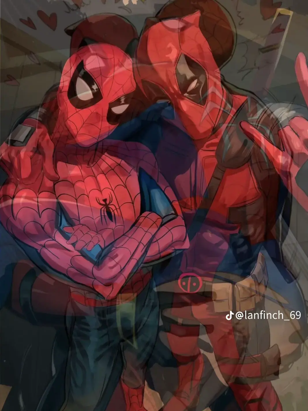 Spider-ManDeadpool의 스파이더맨과 데드풀의 티격태격