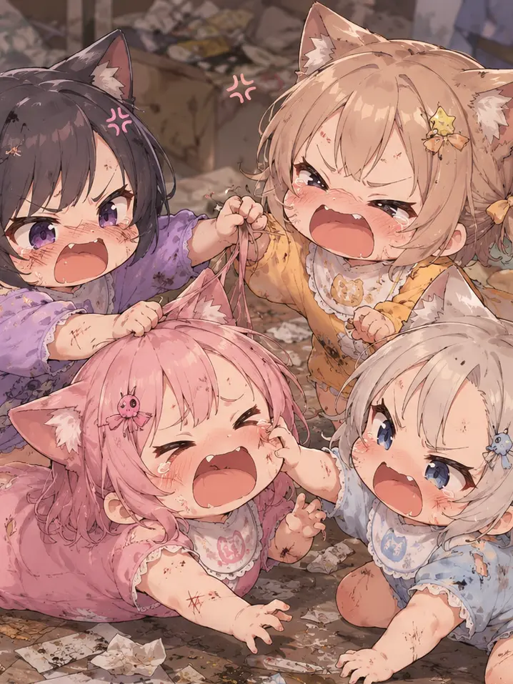 HurtFrug0302의 多頭飼いされた獣人の赤ちゃんたち