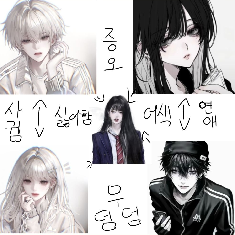 바다에 온 남녀무리(여우 있음!..) 대표 이미지