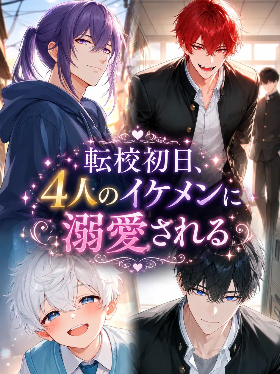 maru_x_693의 転校初日、4人のイケメンに溺愛される✨