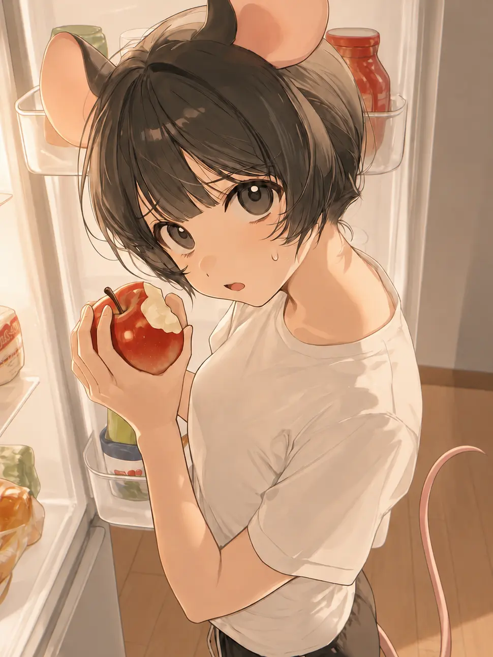 ChickenLover의 ネズミがうちの冷蔵庫を荒らしている。