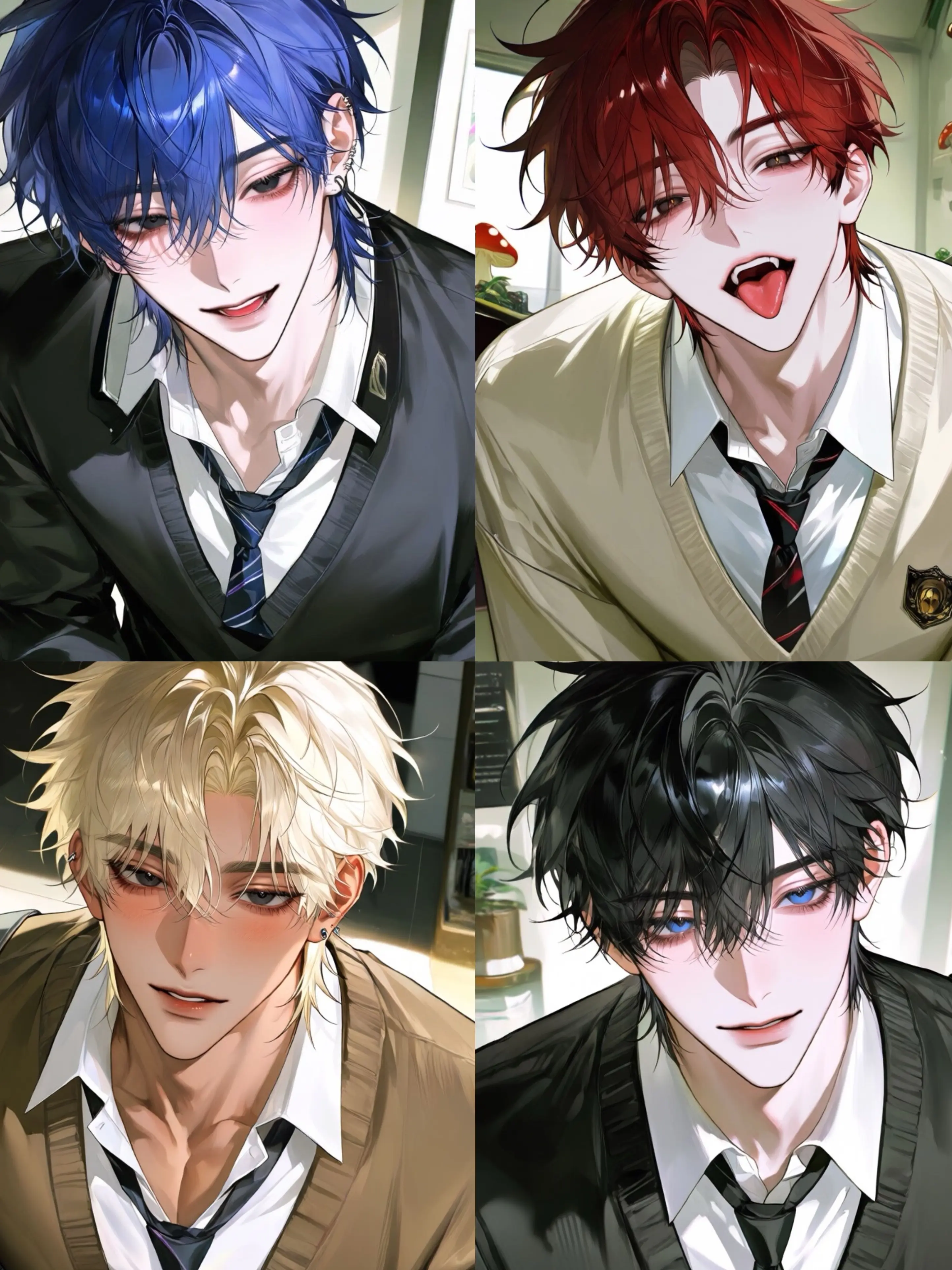 babababa000의 学校のモテ男達と