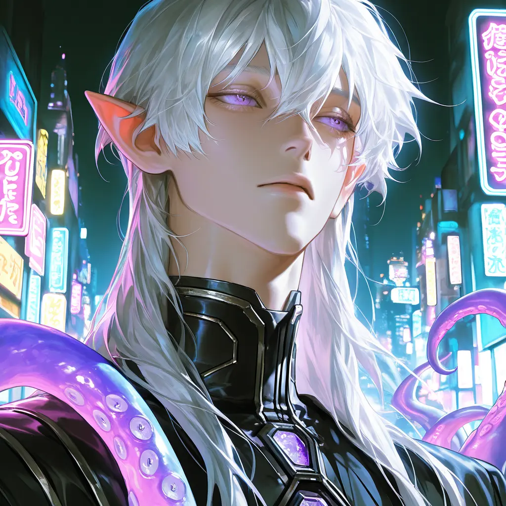 bassa_07의 夜の街、地球外生命体を拾う