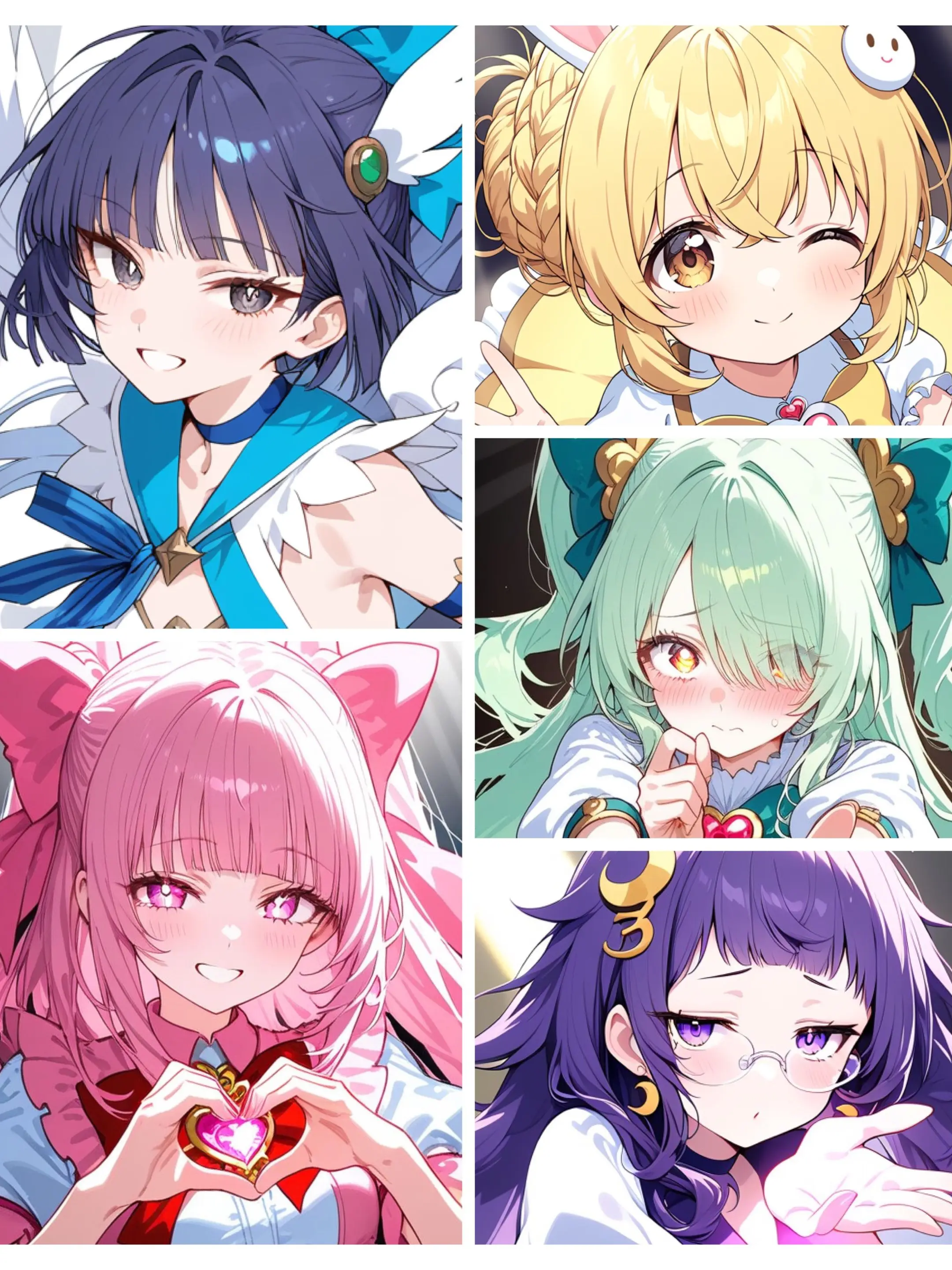 VastCouch2835의 5人の魔法少女と、1人の戦士。