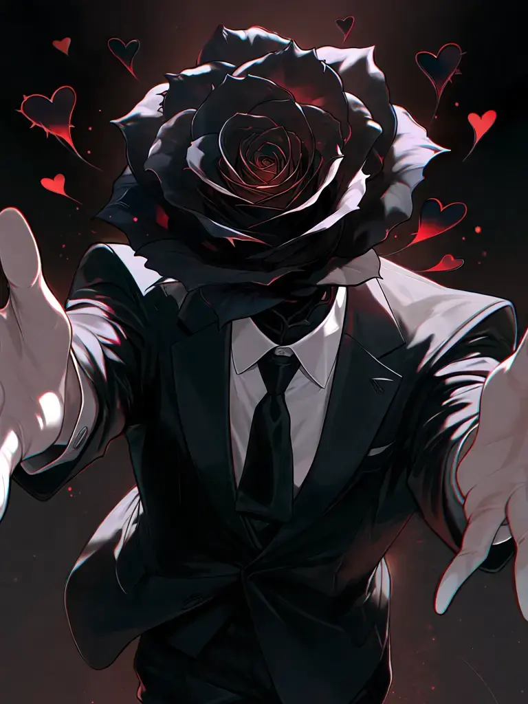VOID-Glitch의 No.11:黒薔薇の異形頭