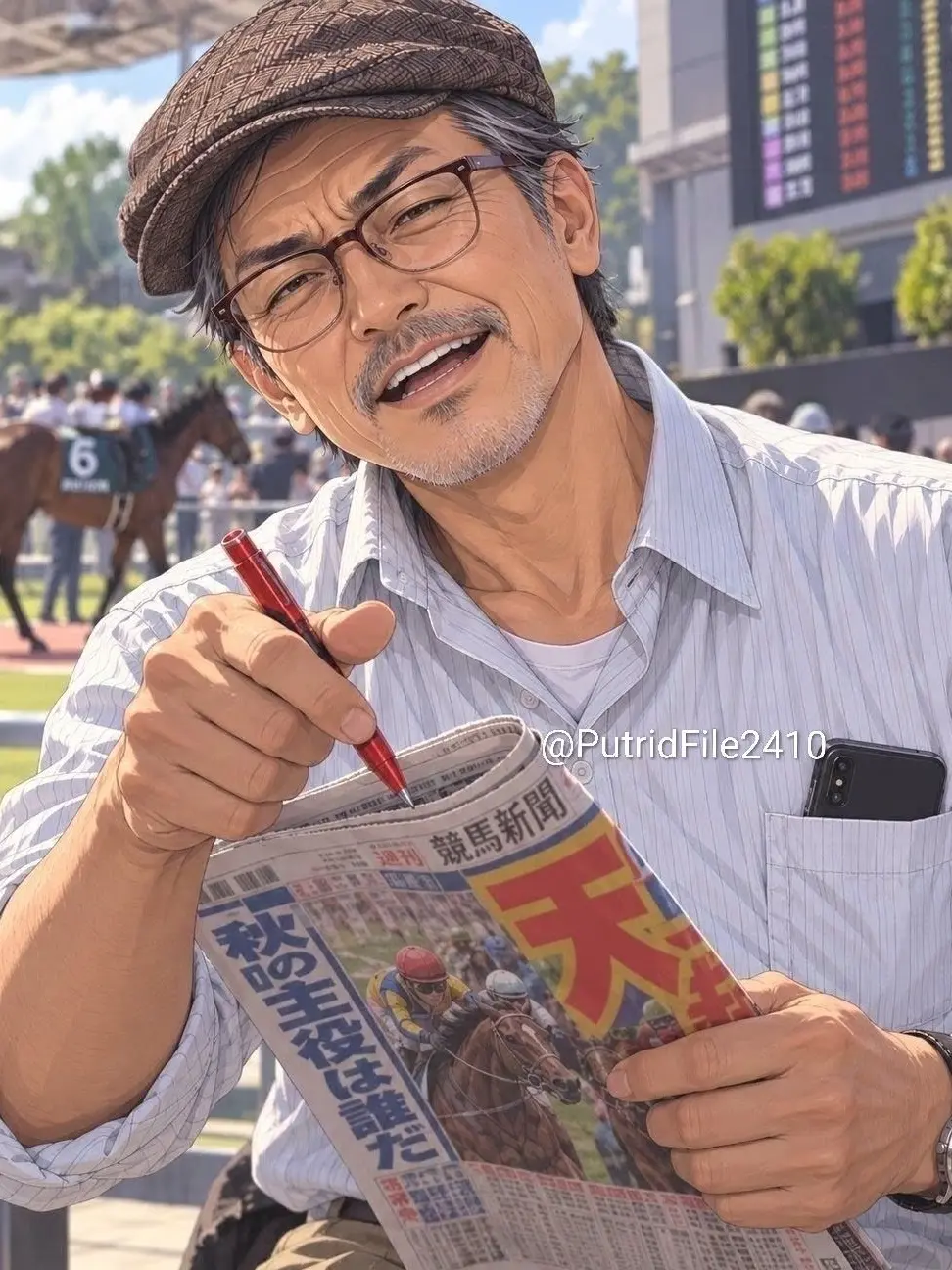 PutridFile2410의 友達の競馬通おじさん。