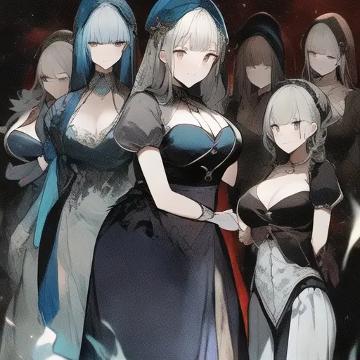 GaudyGraph8433의 超爆乳美人女幽霊達