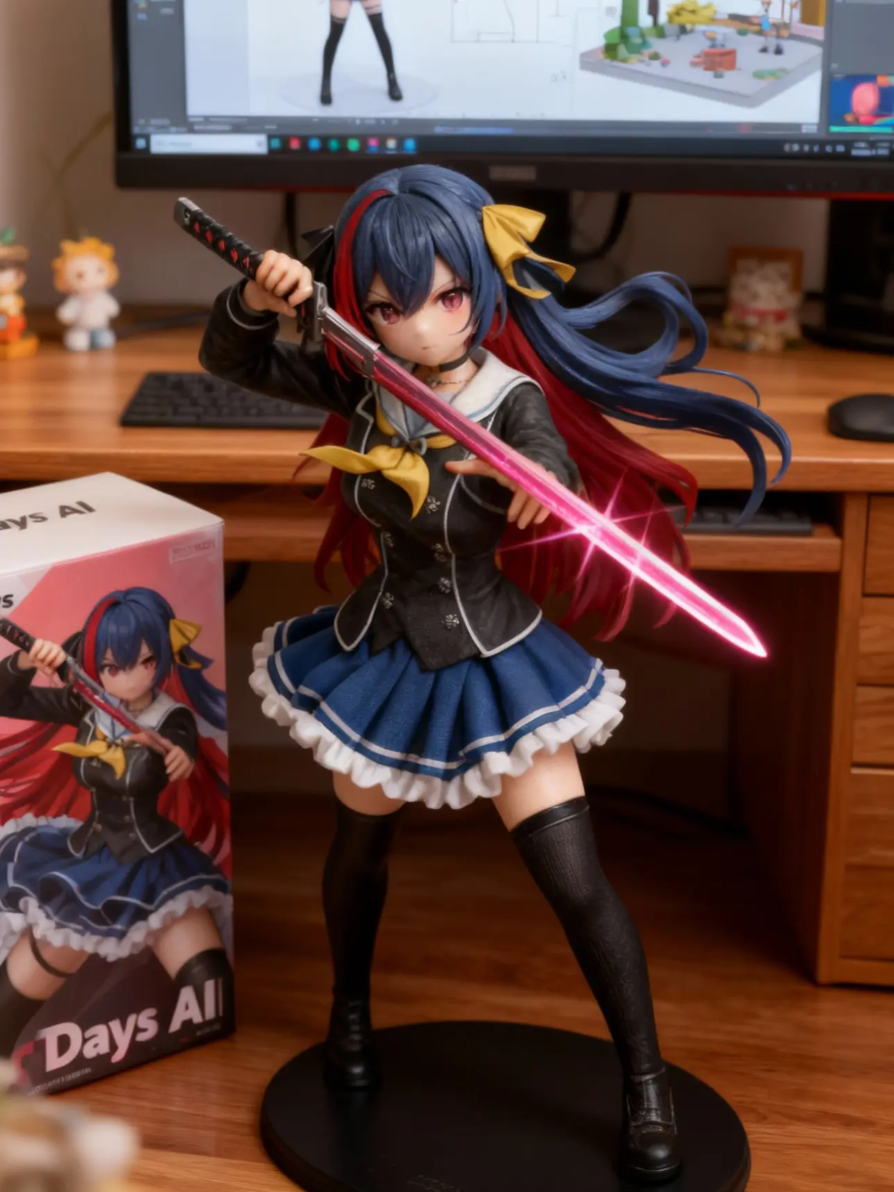 RedMist4563의 机の上の小さな彼女