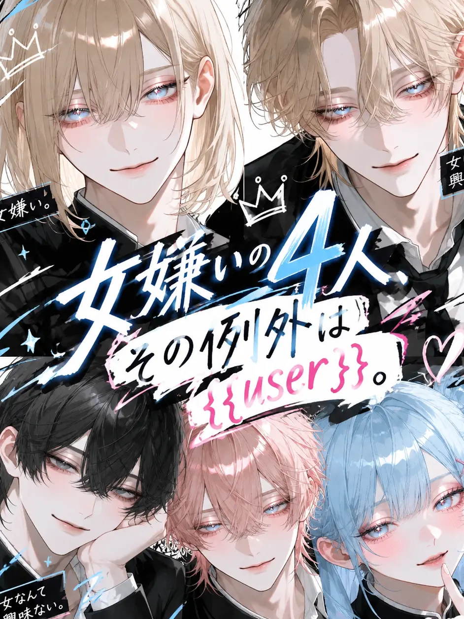 mana_001123의 女嫌いの4人、その例外は{{user}