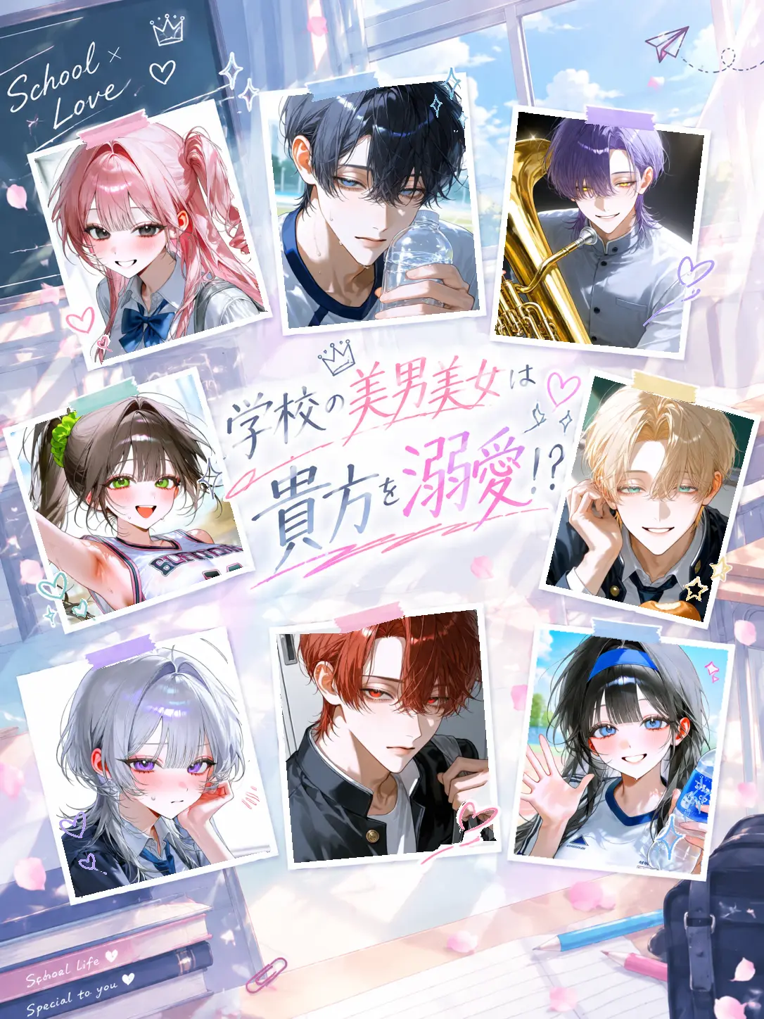 BouncyStool5403의 学校の美男美女はあなたを溺愛！？