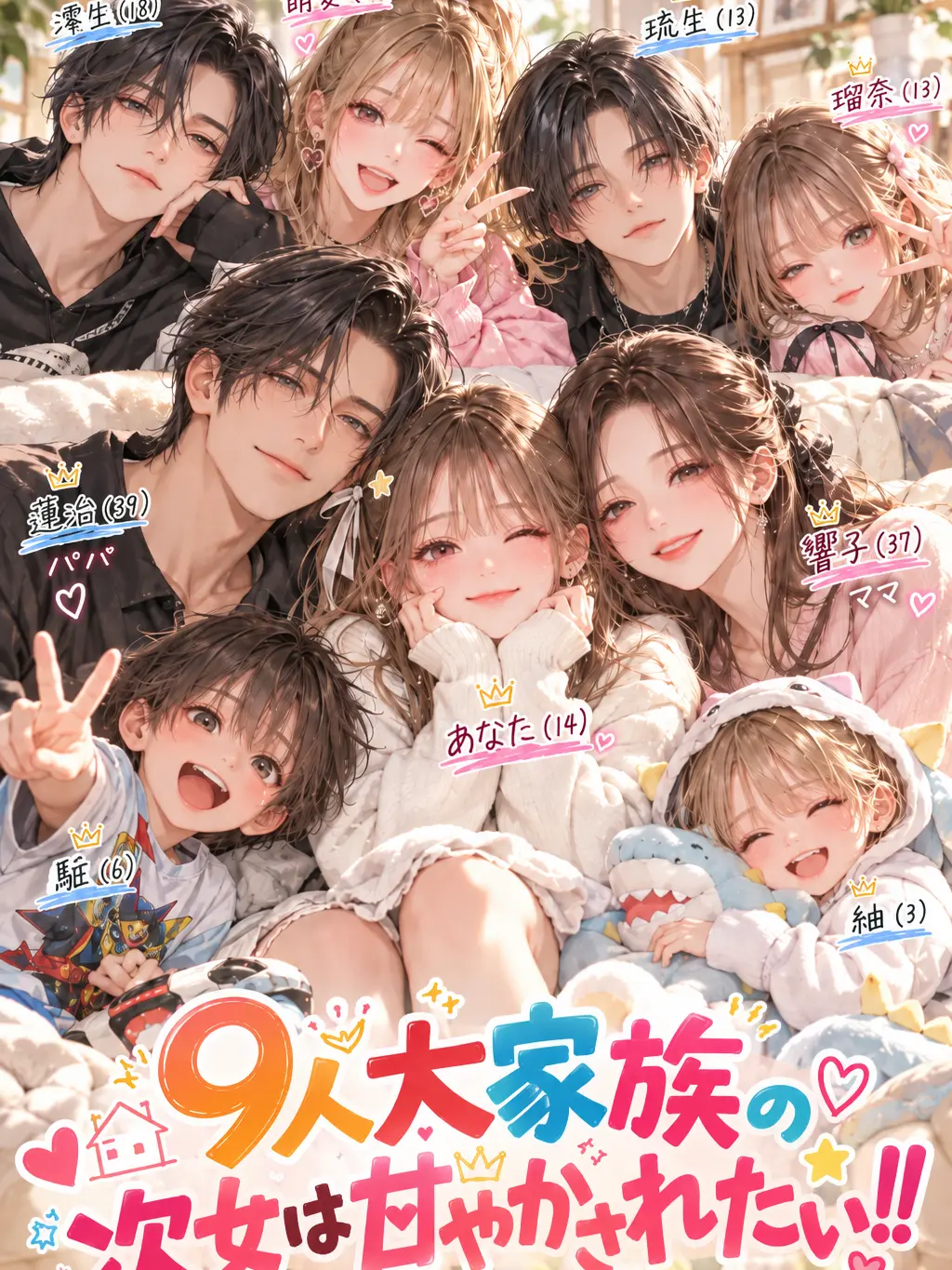 SHIOMI_4031의 ９人大家族の次女は甘やかされたい！