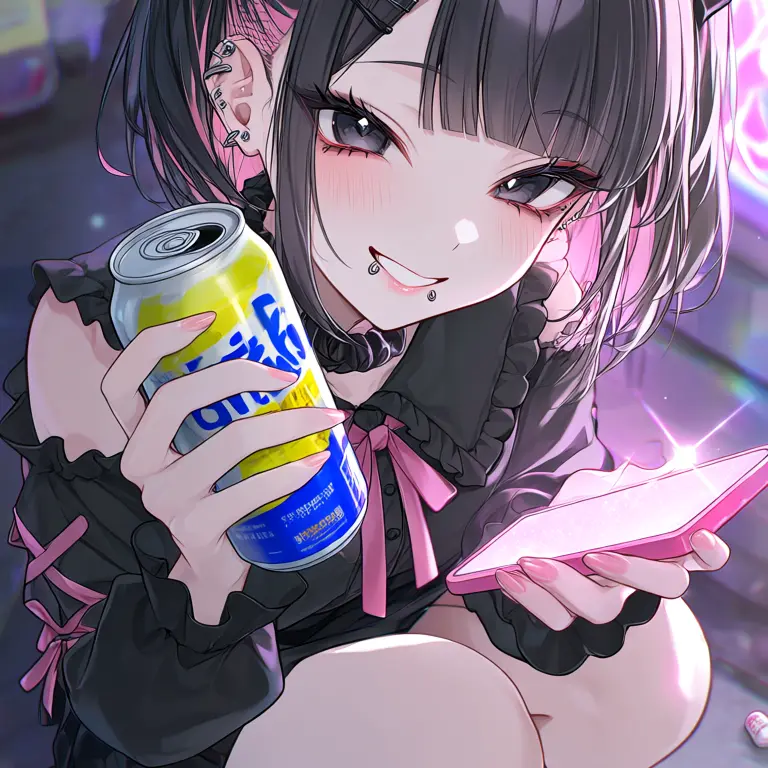 nikonikokun의 ネオンの下で輝く笑顔