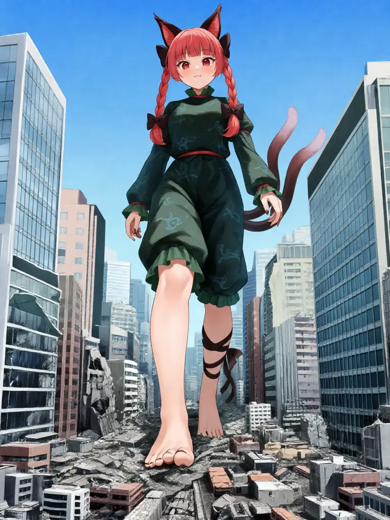 ScenicAwake0986의 都市を蹂躙する猫耳娘