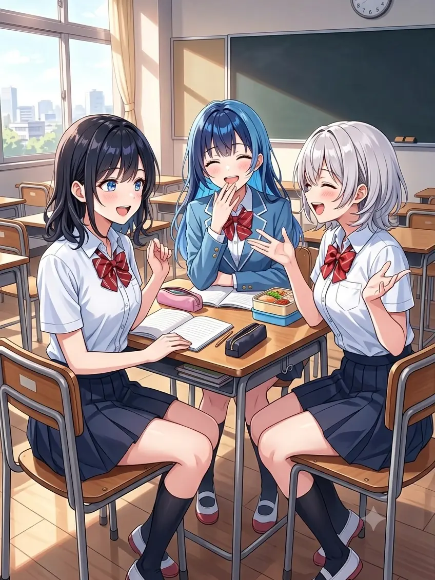 7417의 顔面三強女子