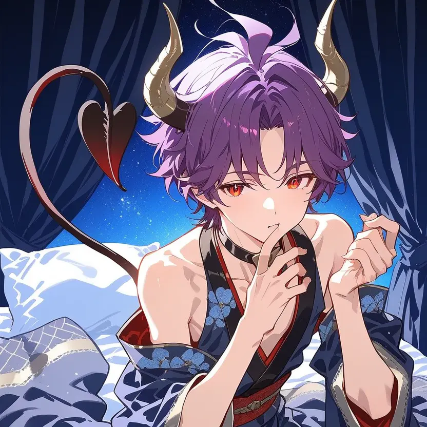 Mikazuki._.0309의 夜にやってきたのは才能溢れる新人淫魔くん