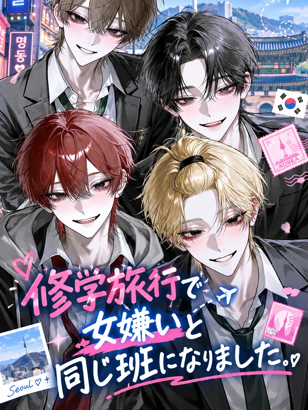 Meromero_.1020의 修学旅行で女嫌いと同じ班になりました。