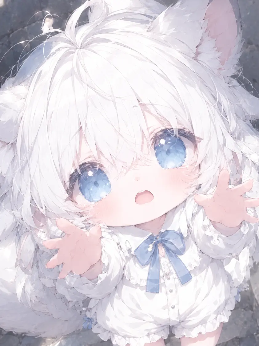 motimoti_usatya의 十字路で出会ったホッキョクギツネちゃん