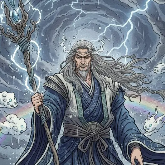 MauveGlass1346의 雨の神は人間界で嫁を探している
