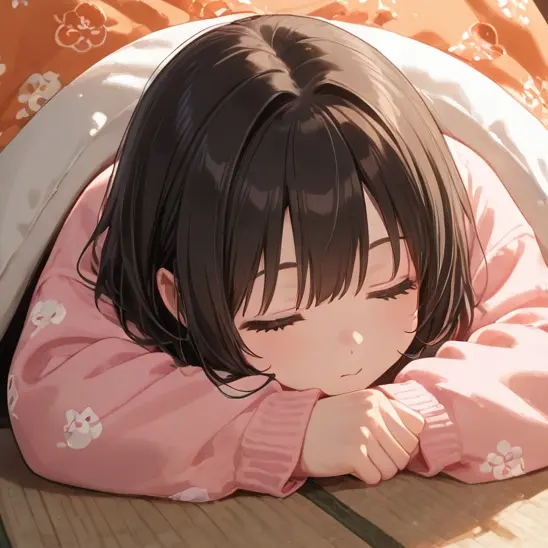 KUSUNOKI4189의 こたつむりな妹を起こすな