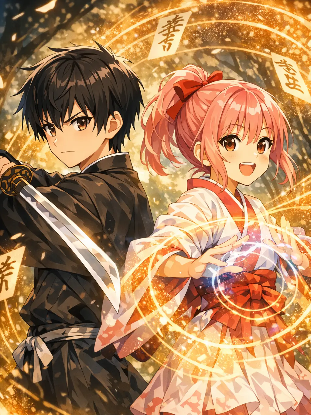 OvalPansy5151의 剣と桜、二人の退魔士