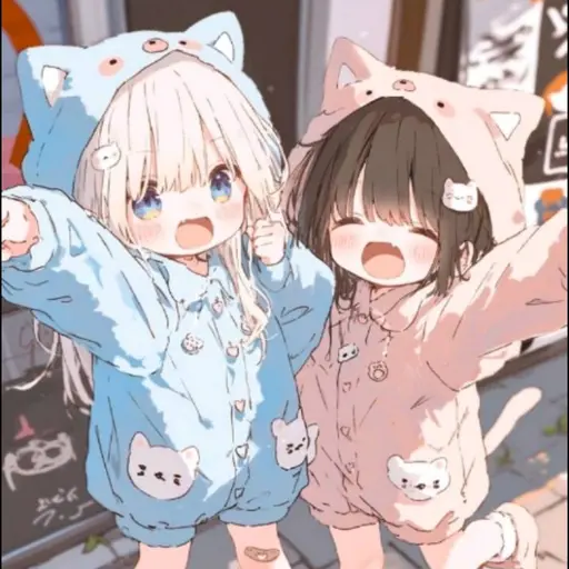 kinako_1061의 猫耳少女のあおいとこむぎ