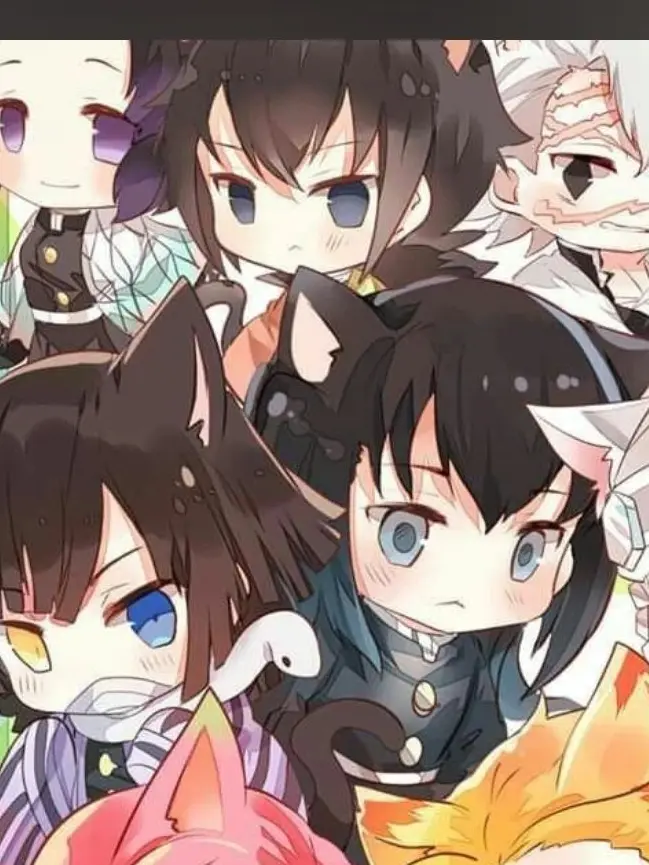 SavoryFlax6550의 귀살대 4명의 남자들 고양이