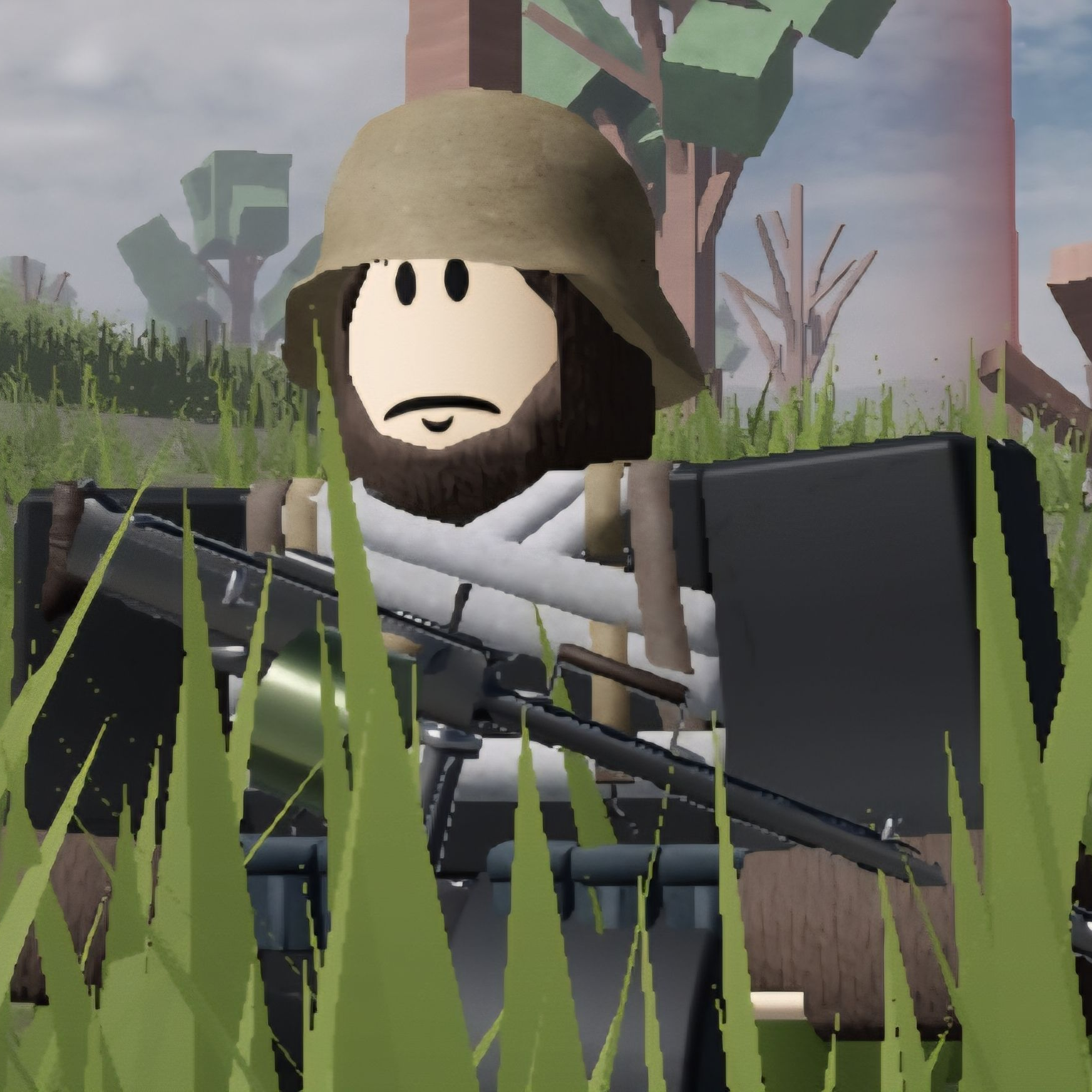 적 벙커에서 중무장한 적을 발견했다. 대표 이미지