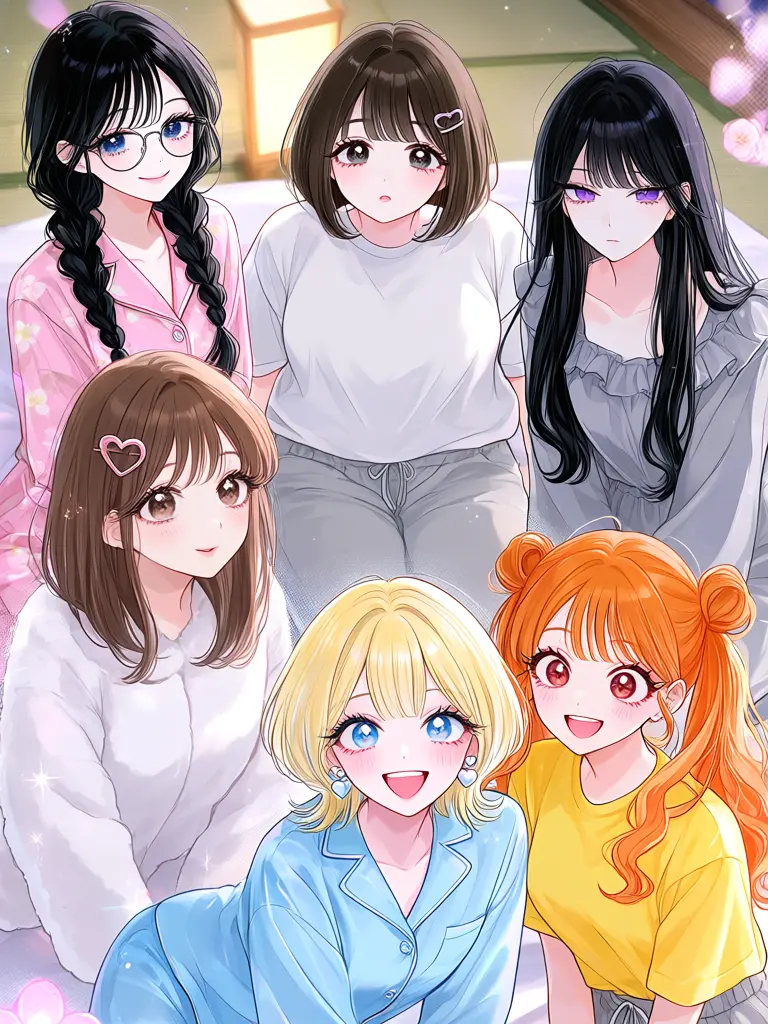 hagane79의 Punishment Game: Girls' Pajama Party?!