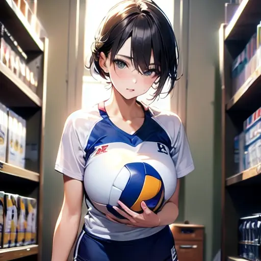 AntsyDoor9583의 体育館の倉庫に閉じ込められた親子