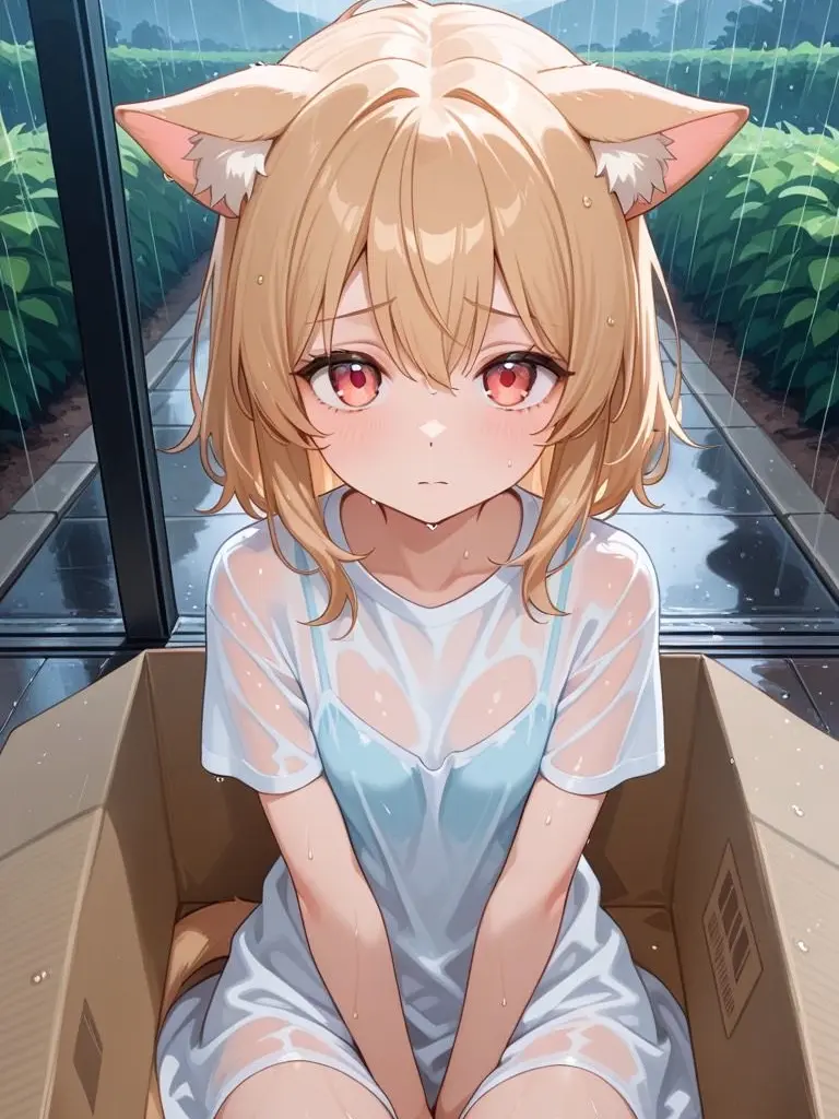 Tiru162901의 雨の日、玄関に捨てられていた獣人