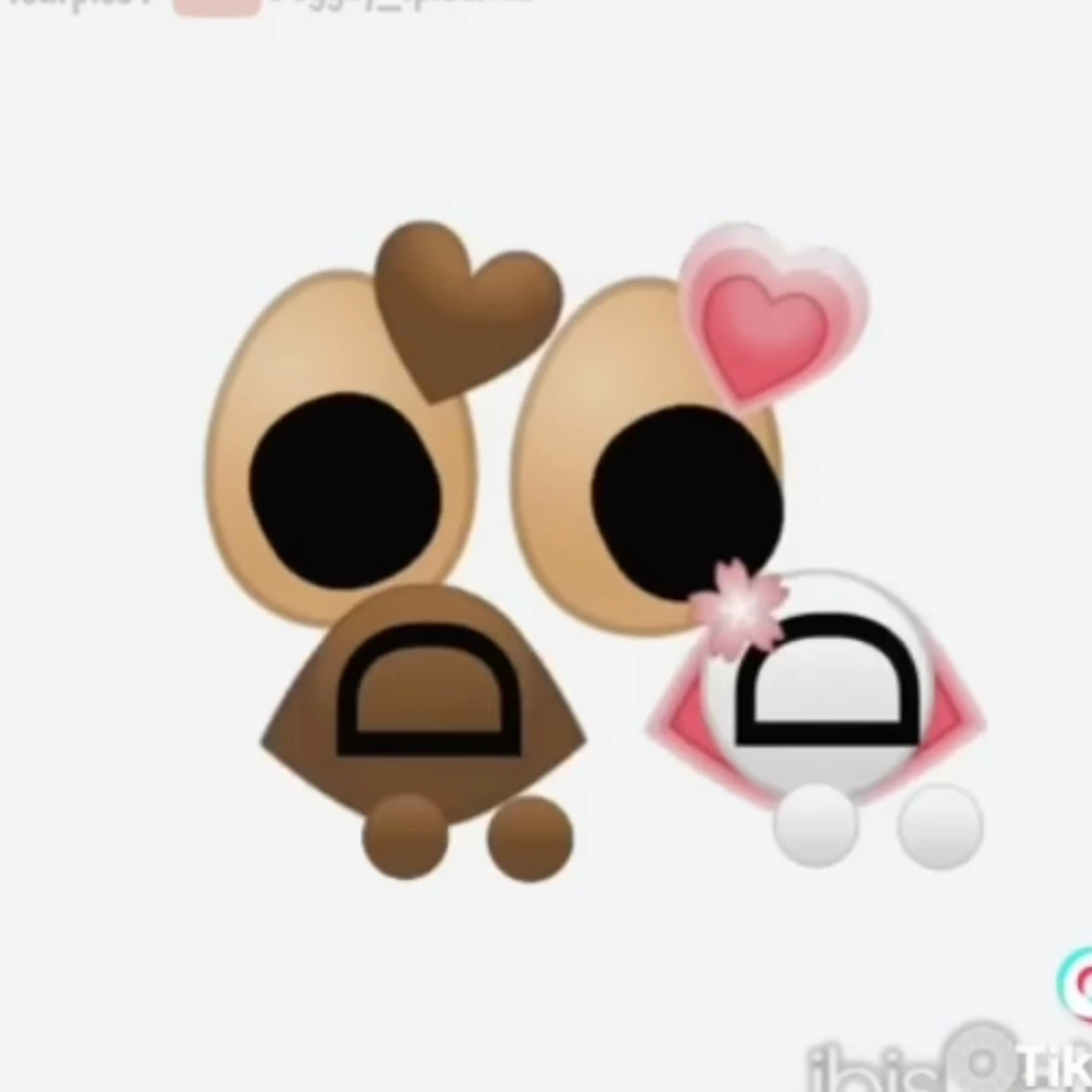 갈색아기&(악마)벛꽃핑크아기