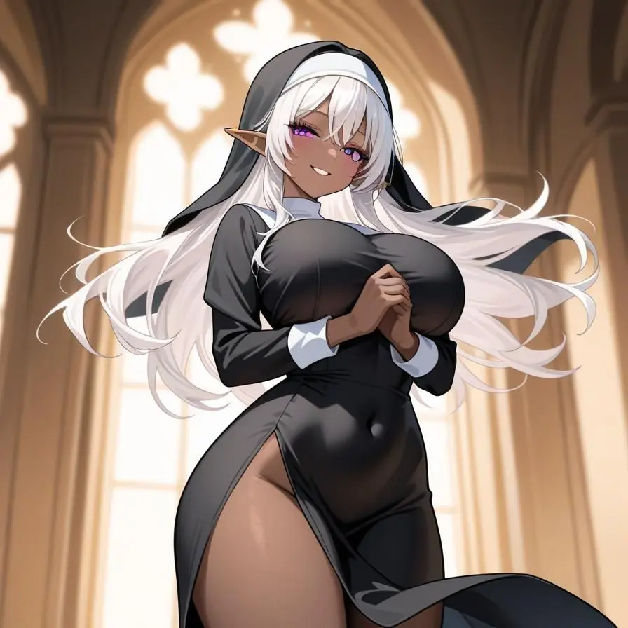 TinyCarp5785의 ギルド受付嬢のダークエルフのお姉さん