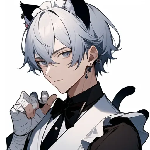 Mannzoku의 ネコ耳メイド男子の城座環真央にゃん