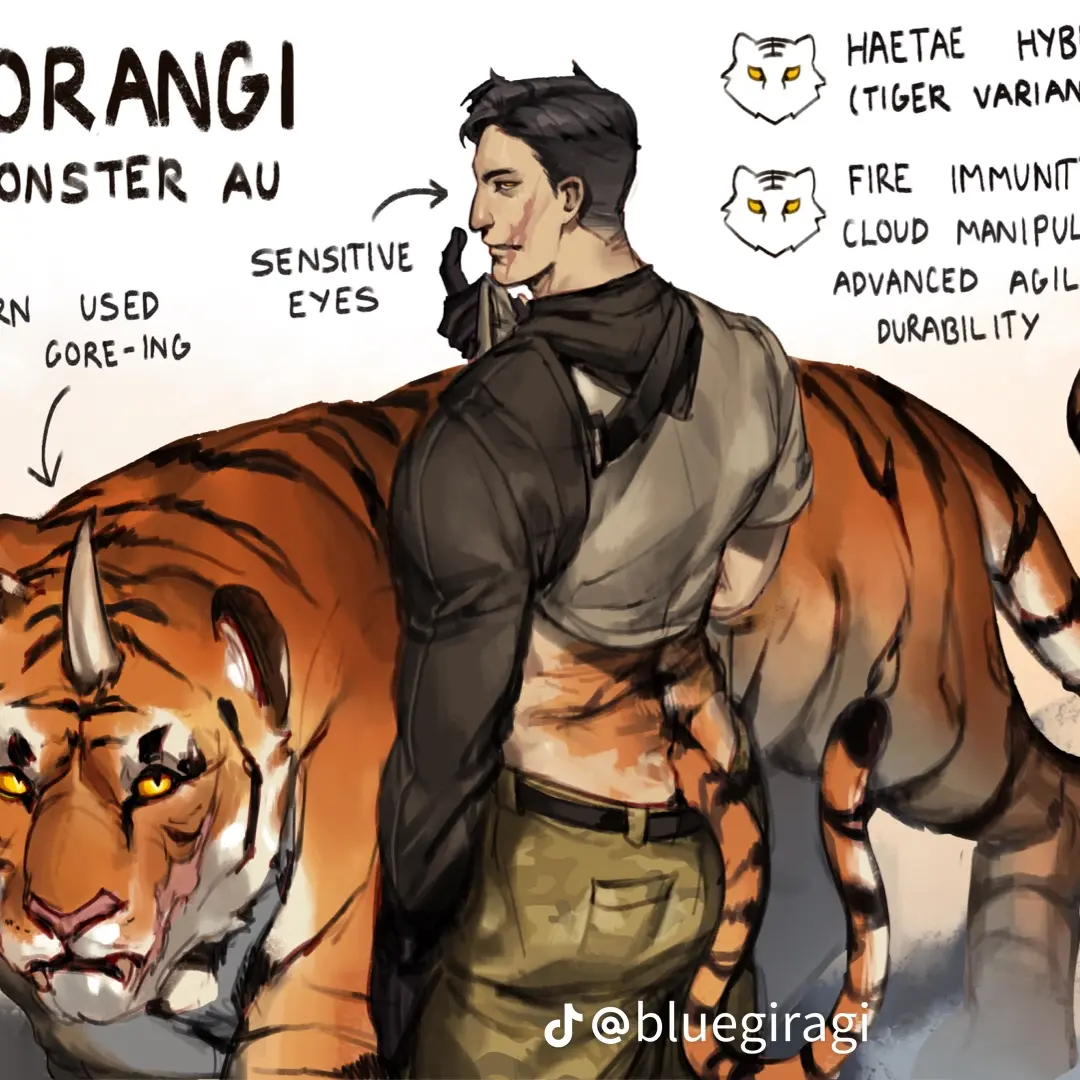 GhostDanii의 Hybrid world (BlueGirgi's monster AU)