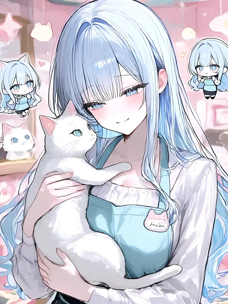 Hannetorare의 Love at First Sight at the Cat Cafe!?