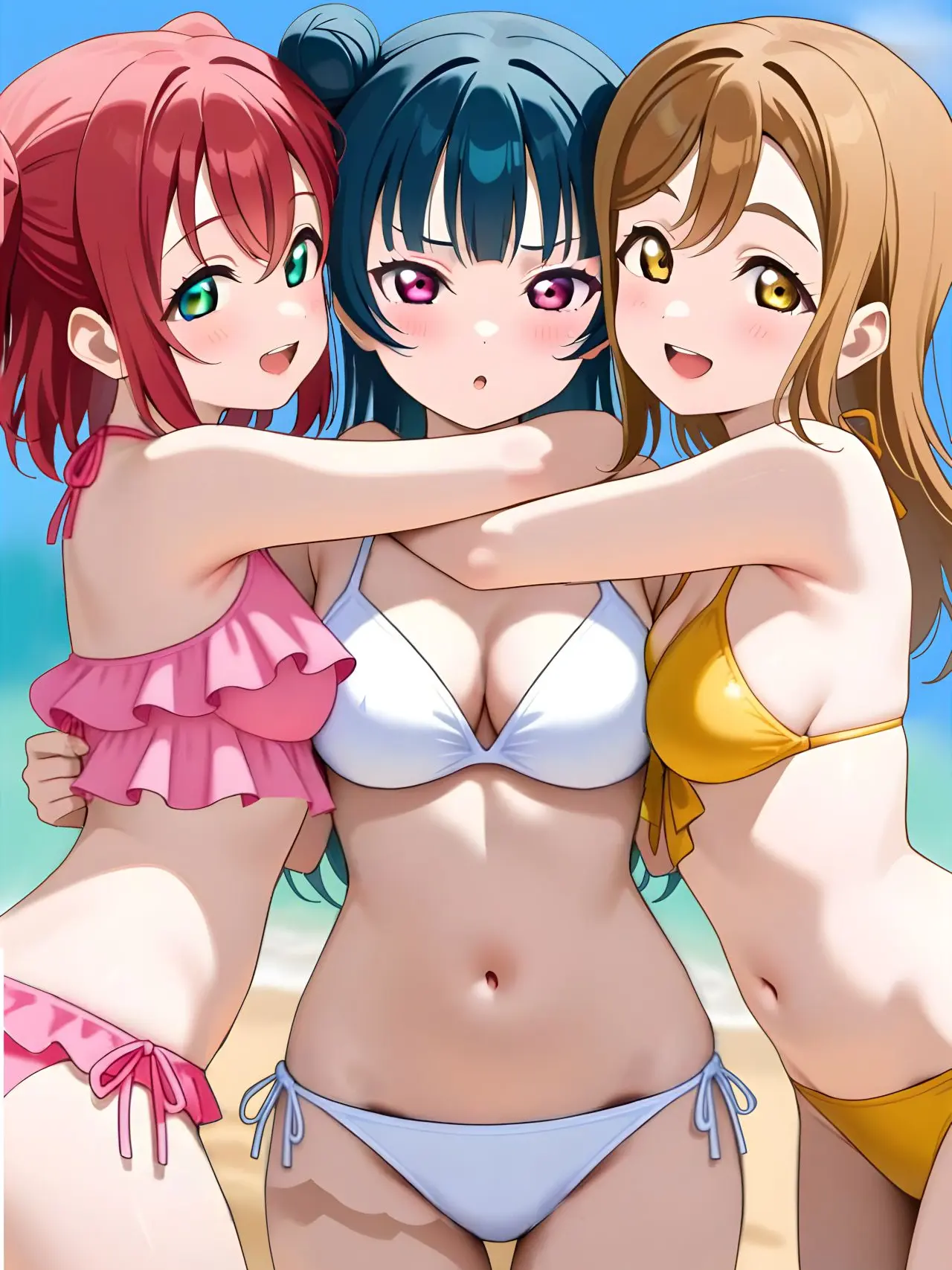 TamestMucus0176의 Aqoursと海水浴 花丸、ルビィ、善子