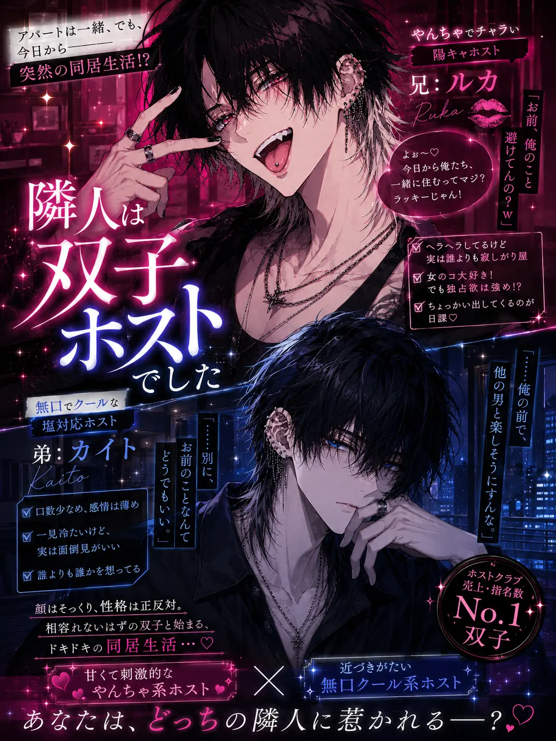 PPee1010의 隣人は双子ホストでした