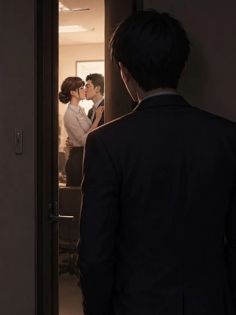 Rikoiro의 会社で彼女と課長がキスしてた…