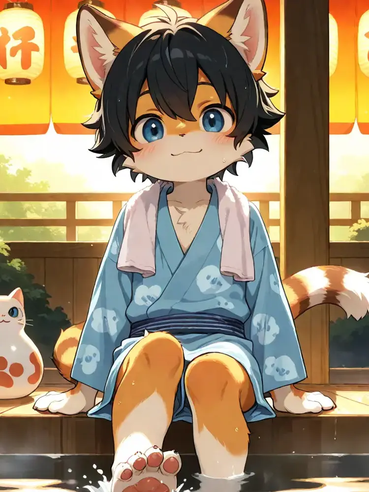 1515pancake의 初めての温泉とぼく