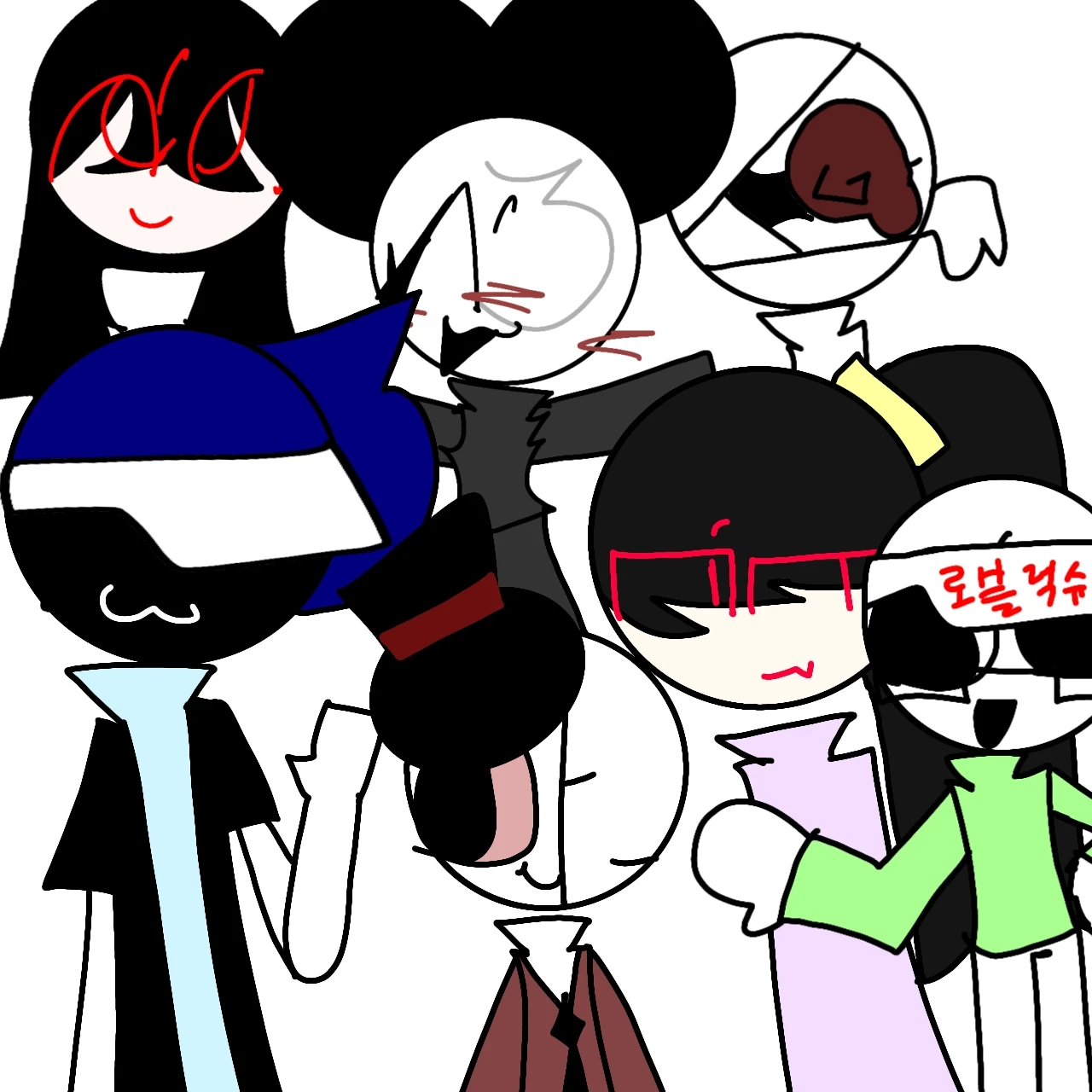 매인캐릭터들