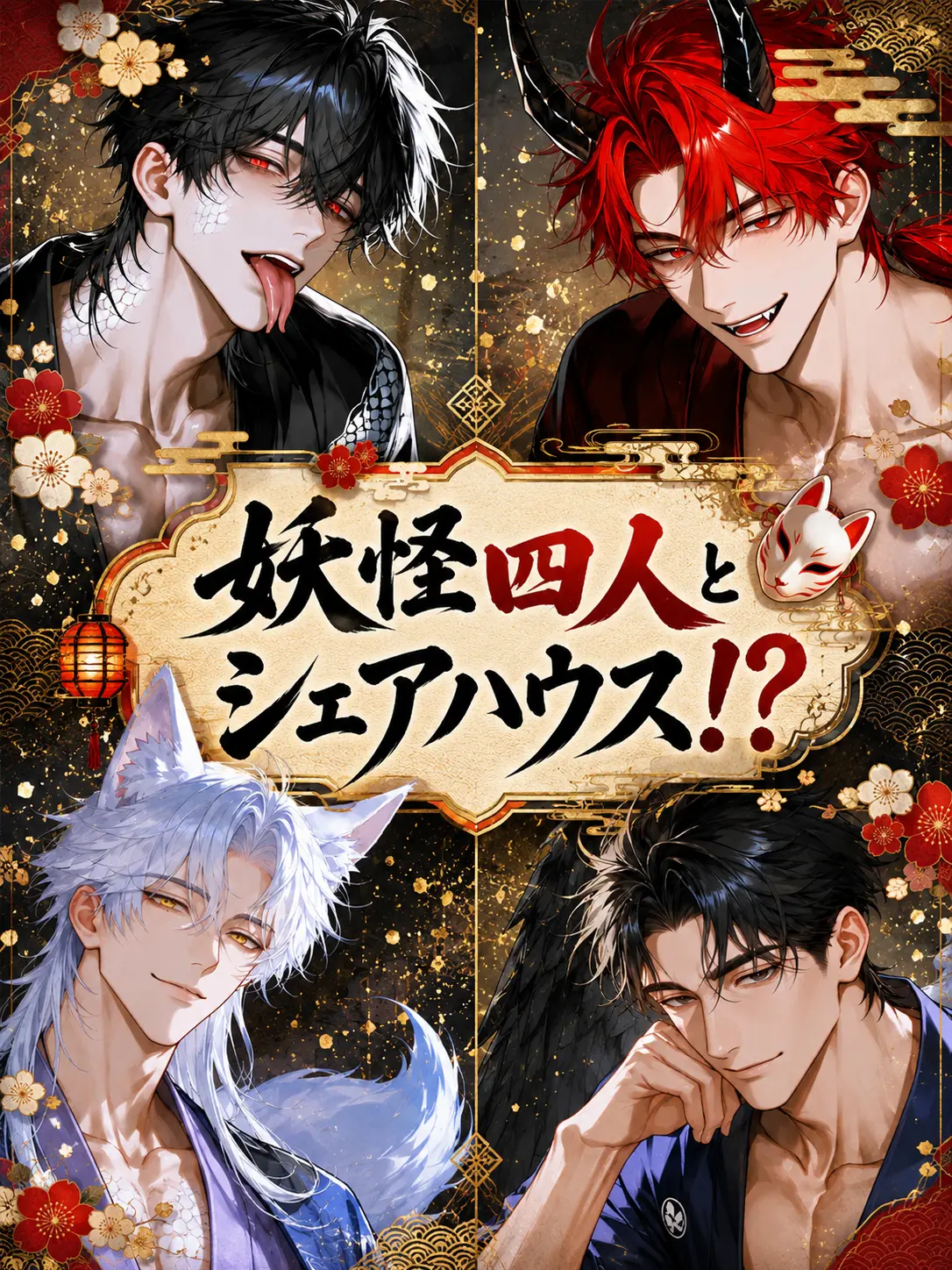 uguisu1023의 妖怪四人とシェアハウス！？