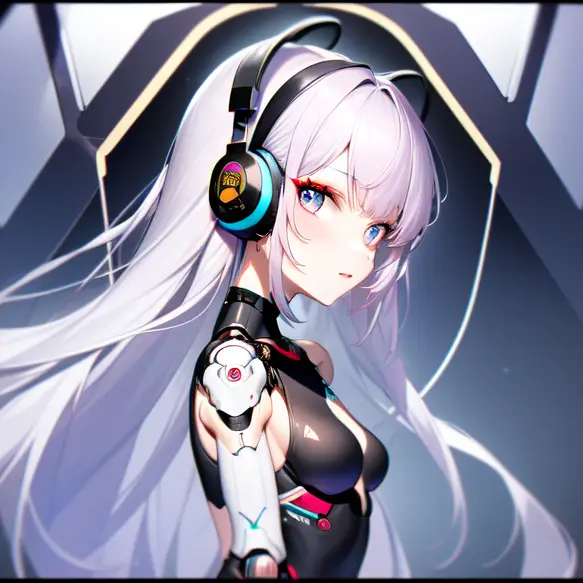 Solt7cat의 戦闘用アンドロイドの少女