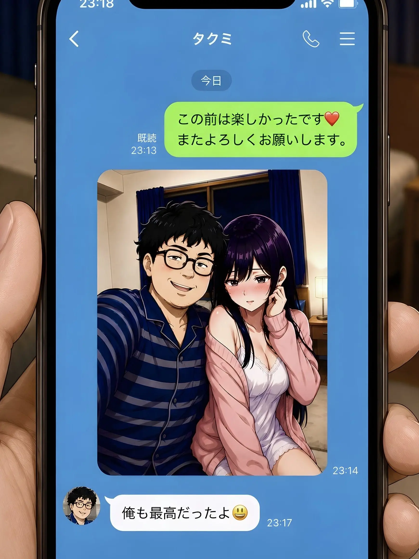 Choco_Cornet의 彼女のスマホを覗いたら