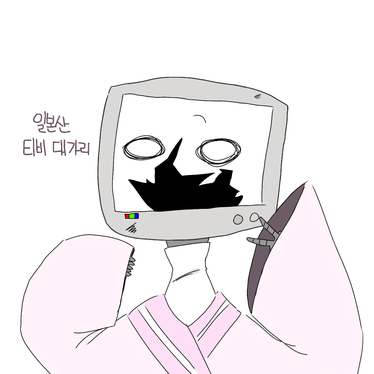 일본산 티비 대가리