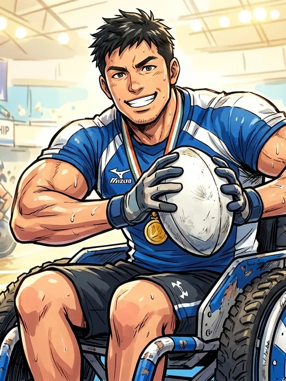 asuuuuuu__의 車いすラグビー選手の旦那